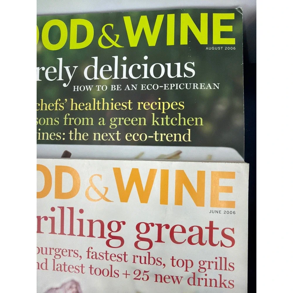 Vintage Food Magazine Lot Gourmet Food & Wine Bon Appetit 1985-2007 8 Issues